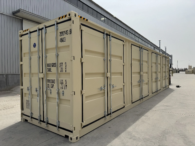 Contenedor de cubos de 40 pies de altura con 4 puertas laterales